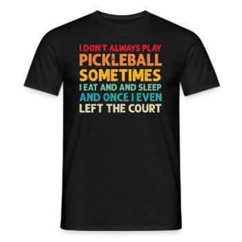 Amateurs de pickleball Drôle de pickleball - T-shirt homme - noir - Devant - AI Model Male 178 light (178cm)