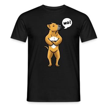 Tosa Chien de combat Chien Tosa Chien Têtu - T-shirt homme - noir - Devant - AI Model Male 178 light (178cm)