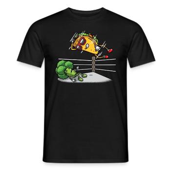 Taco Wrestling Mexikanischer Ringer Cinco De Mayo - Männer T-Shirt - Schwarz - Vorne - AI Model Male 178 light (178cm)