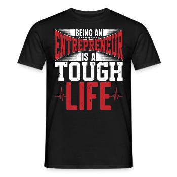 Business Mindset Lifestyle Entrepreneur Cadeaux - T-shirt homme - noir - Devant - AI Model Male 178 light (178cm)