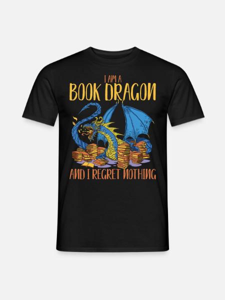 Bookish Bookaholic Ich liebe Bücher Mehr Bücher le - Männer T-Shirt - Schwarz