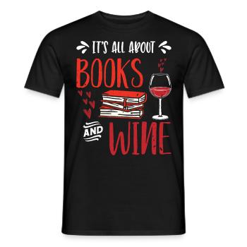 Bookaholic Mehr Bücher lesen Ich liebe Bücher Book - Männer T-Shirt - Schwarz - Vorne - AI Model Male 178 light (178cm)
