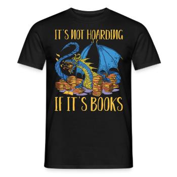 Funny Buchaholic Lifestyle Book Lover Saying - Men's T-Shirt - black - Front - AI Model Male 178 light (178cm)