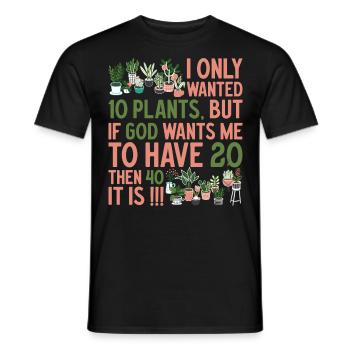 Vintage Ich liebe meinen Garten Pflanzung Gartenar - Männer T-Shirt - Schwarz - Vorne - AI Model Male 178 light (178cm)