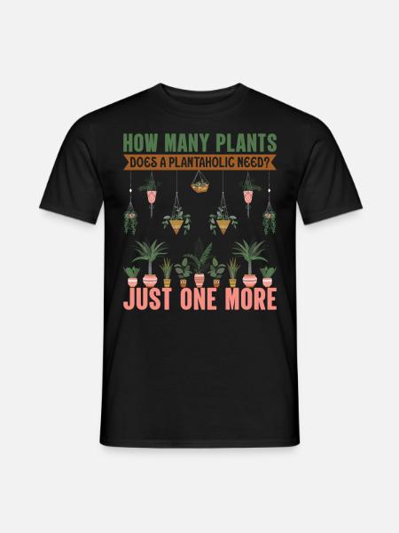 Gartenarbeit Ich liebe meine Pflanzen Gartenbepfla - Männer T-Shirt - Schwarz