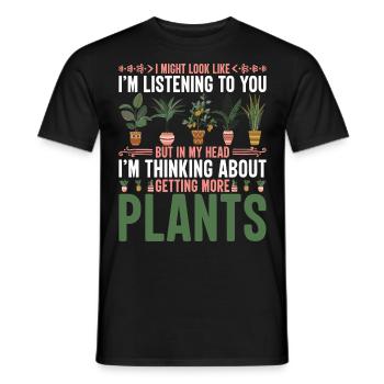 Récolte Fleurs Succulentes Détendez-vous et détendez-vous Ge - T-shirt homme - noir - Devant - AI Model Male 178 light (178cm)