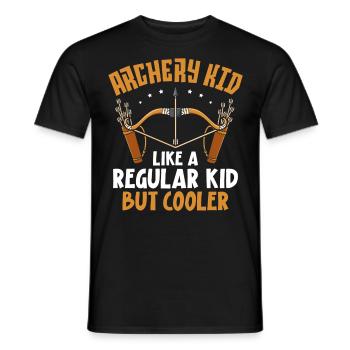 Archery Bow Archer Archery Kid - Men's T-Shirt - black - Front - AI Model Male 178 light (178cm)
