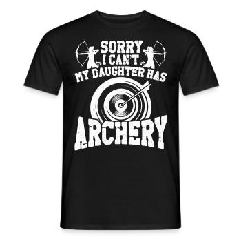 Archery Bow Archer Mom Mother - Männer T-Shirt - Schwarz - Vorne - AI Model Male 178 light (178cm)