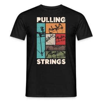 Archery Bow Archer Vintage Retro - Männer T-Shirt - Schwarz - Vorne - AI Model Male 178 light (178cm)