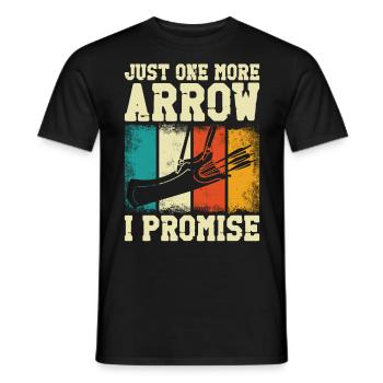 Arc De tir à l’arc Archer Vintage Rétro - T-shirt homme - noir - Devant - AI Model Male 178 light (178cm)