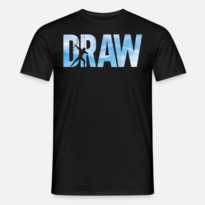 Archery Bow Archer Draw - Männer T-Shirt - Schwarz