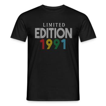 Limited Edition 1991 - Men's T-Shirt - black - Front - AI Model Male 178 light (178cm)