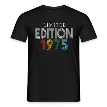 Édition limitée 1975 - T-shirt homme - noir - Devant - AI Model Male 178 light (178cm)