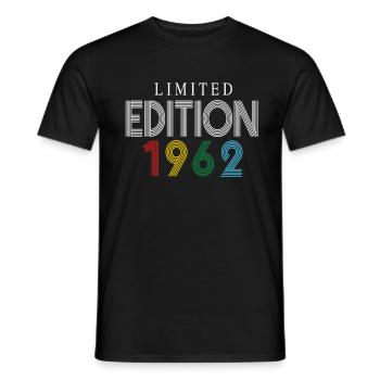 Édition limitée 1962 - T-shirt homme - noir - Devant - AI Model Male 178 light (178cm)