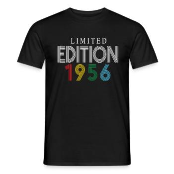 Édition limitée 1956 - T-shirt homme - noir - Devant - AI Model Male 178 light (178cm)