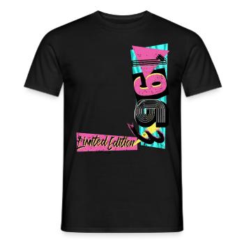 Édition limitée 1963 Année 1963 Années 80 90 - T-shirt homme - noir - Devant - AI Model Male 178 light (178cm)