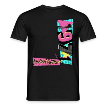 Édition limitée 1971 Année 1971 Années 80 90 - T-shirt homme - noir - Devant - AI Model Male 178 light (178cm)