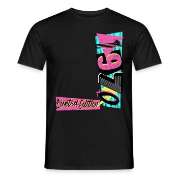 Édition limitée 1970 Année 1970 Années 80 90 - T-shirt homme - noir - Devant - AI Model Male 178 light (178cm)