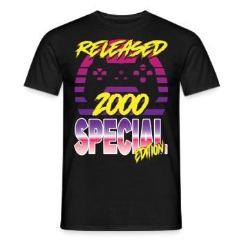 Released 2000 Special Edition - Männer T-Shirt - Schwarz - Vorne - AI Model Male 178 light (178cm)