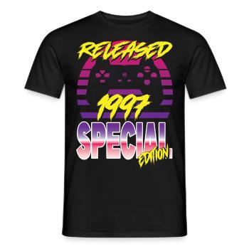 Released 1997 Special Edition - Männer T-Shirt - Schwarz - Vorne - AI Model Male 178 light (178cm)