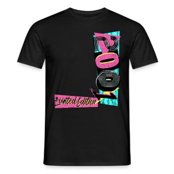 Limited Edition 2001 Year 2001 80s 90s - Men's T-Shirt - black - Front - AI Model Male 178 light (178cm)