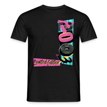 Édition limitée 2003 Année 2003 Années 80 90 - T-shirt homme - noir - Devant - AI Model Male 178 light (178cm)