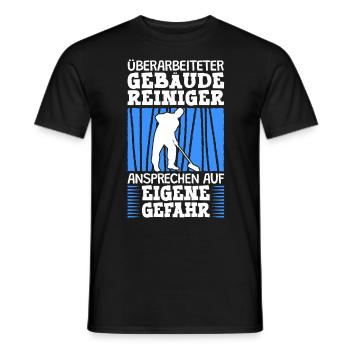 Überarbeiteter Gebäudereiniger Fensterputzer - Männer T-Shirt - Schwarz - Vorne - AI Model Male 178 light (178cm)