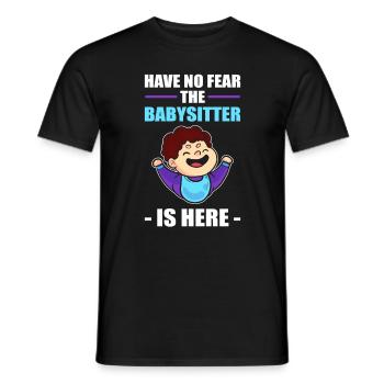 Babysitter Aufpasser Babysitten Babyfüße Hüten Erz - Männer T-Shirt - Schwarz - Vorne - AI Model Male 178 light (178cm)