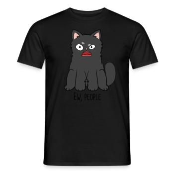 Ew, people - Men's T-Shirt - black - Front - AI Model Male 178 light (178cm)