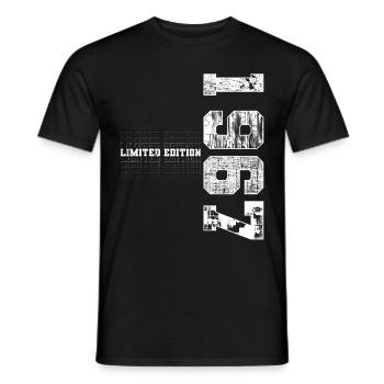 Limited Edition 1967 Year of Birth 1967 Gift - Men's T-Shirt - black - Front - AI Model Male 178 light (178cm)