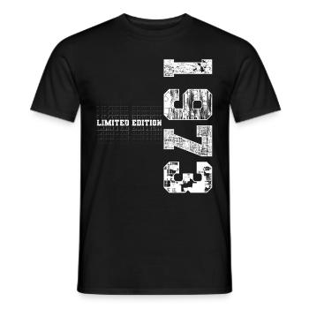Édition limitée 1973 Année de naissance 1973 Cadeau - T-shirt homme - noir - Devant - AI Model Male 178 light (178cm)