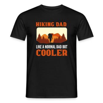 Hiking Dad. Like A Normal Dad But Cooler Hiker - Men's T-Shirt - black - Front - AI Model Male 178 light (178cm)