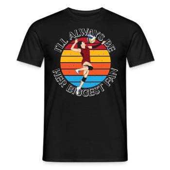 Volleyball Player Team Retro - Männer T-Shirt - Schwarz - Vorne - AI Model Male 178 light (178cm)