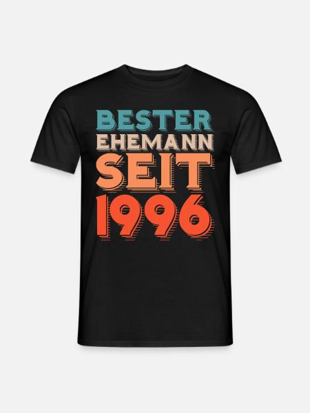 Bester Ehemann Seit 1996 - Männer T-Shirt - Schwarz