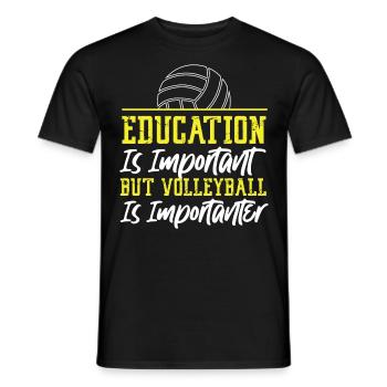 Volleyball Player Team Education - Men's T-Shirt - black - Front - AI Model Male 178 light (178cm)