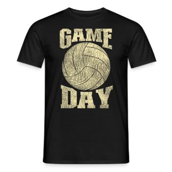 Volleyball Player Team Vintage - Männer T-Shirt - Schwarz - Vorne - AI Model Male 178 light (178cm)