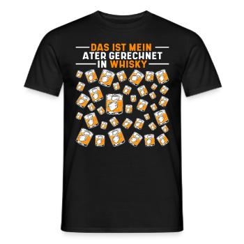 Das Ist Mein Alter In Whisky 40ter 40. Geburtstag - Männer T-Shirt - Schwarz - Vorne - AI Model Male 178 light (178cm)