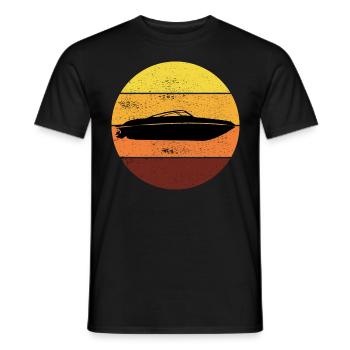 Rc Boat Racing Electric Powerboat Speedboat Race - Men's T-Shirt - black - Front - AI Model Male 178 light (178cm)