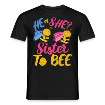 Vintage I Leveled Up To Big Brother - Männer T-Shirt - Schwarz - Vorne - AI Model Male 178 light (178cm)