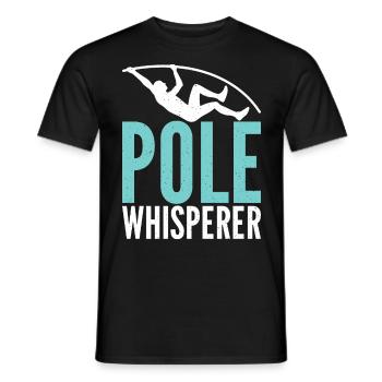 Stabhochspringer Für Stabspringen - Männer T-Shirt - Schwarz - Vorne - AI Model Male 178 light (178cm)