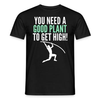 Stabhochspringer Für Stabspringen - Männer T-Shirt - Schwarz - Vorne - AI Model Male 178 light (178cm)