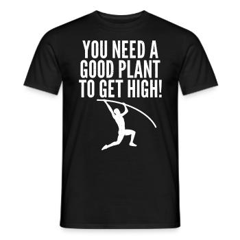 Stabhochspringer Für Stabspringen - Männer T-Shirt - Schwarz - Vorne - AI Model Male 178 light (178cm)