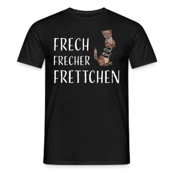 Frettchenliebhaber Frettchenbesitzer - Männer T-Shirt - Schwarz - Vorne - AI Model Male 178 light (178cm)