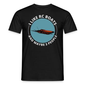 Rc Boat Racing Electric Powerboat Speedboat Race - Men's T-Shirt - black - Front - AI Model Male 178 light (178cm)