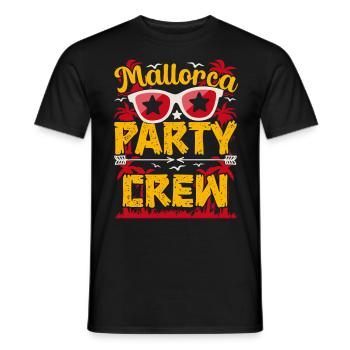 Mallorca Party Outfit | Mallorca Party Crew Holiday - Men's T-Shirt - black - Front - AI Model Male 178 light (178cm)