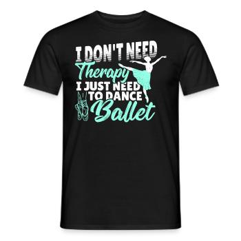 Ballet Ballet Ballet Danseur Musique classique - T-shirt homme - noir - Devant - AI Model Male 178 light (178cm)