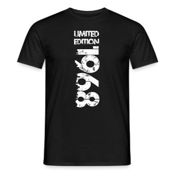 Limited Edition 1968 - Men's T-Shirt - black - Front - AI Model Male 178 light (178cm)
