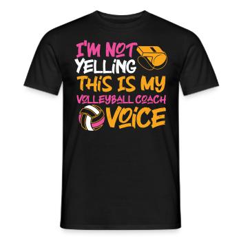 Volleyball Player Team Coach I'm - Männer T-Shirt - Schwarz - Vorne - AI Model Male 178 light (178cm)