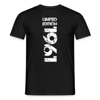 Édition limitée 1961 - T-shirt homme - noir - Devant - AI Model Male 178 light (178cm)