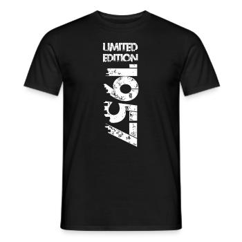 Édition limitée 1957 - T-shirt homme - noir - Devant - AI Model Male 178 light (178cm)